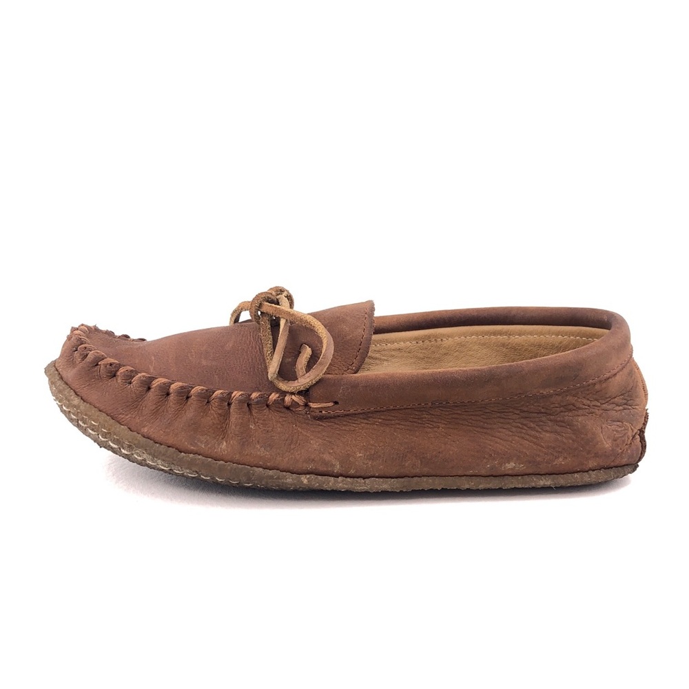 Manitobah Cottager Oak Brown Leather Moccasins 10